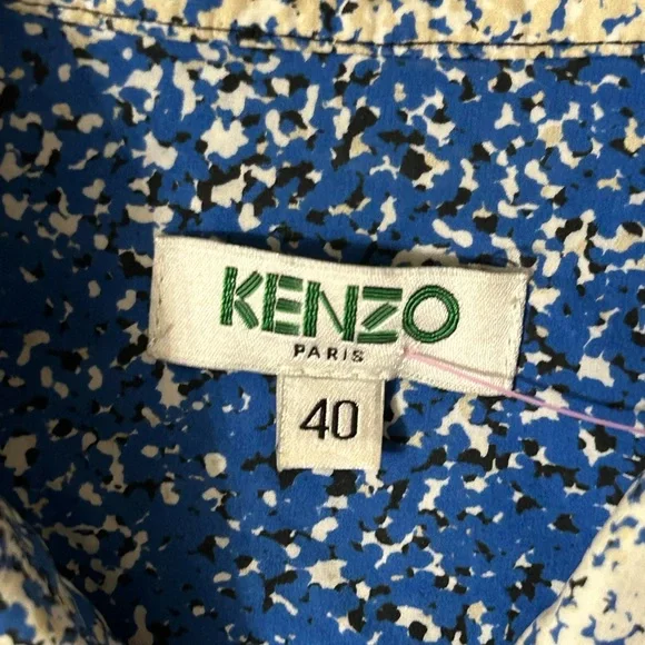 Keno Paris Blue and White Women's mini Dress